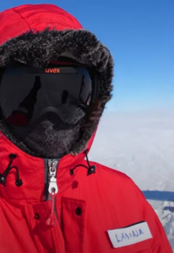 Woman in Antarctica